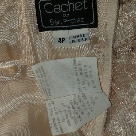Cachet by Bari Protas lace Prom Dress 1980's - Picture 14 of 16